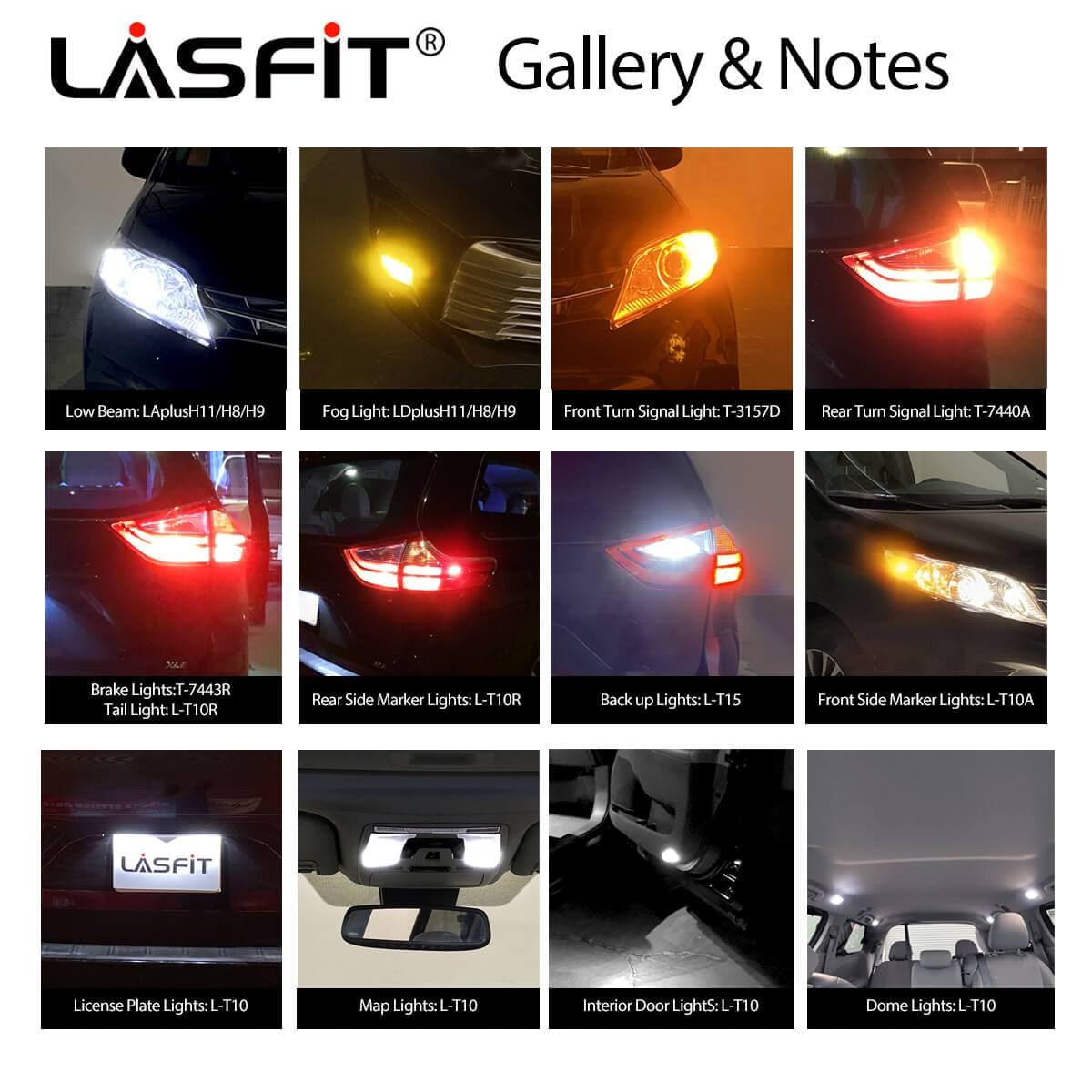 Fit for 2014-2015 Nissan Rogue Select LED Bulbs H11 Exterior Interior Lights