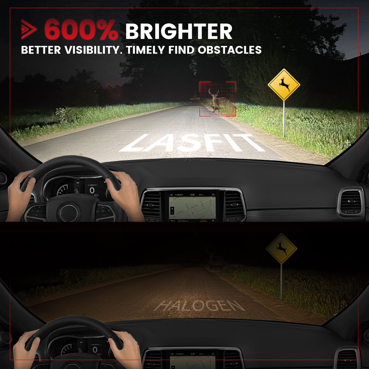 Custom Engineered for 2017-2022 Jeep Grand Cherokee LED Bulbs Upgrade | Tested and Verified