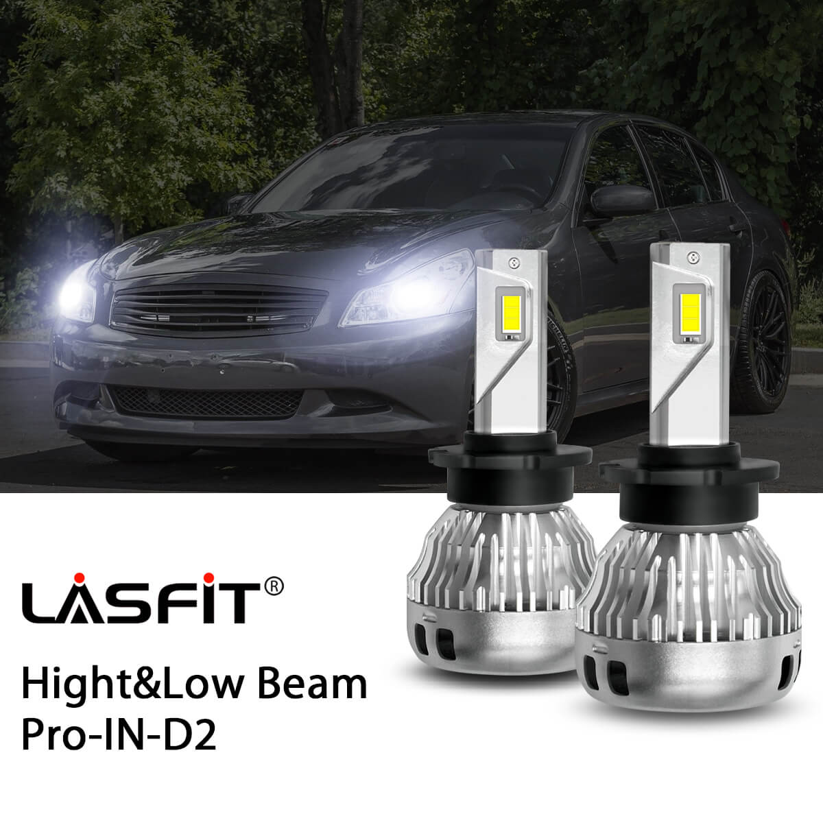 Fit for 2006-2008 Infiniti G35 D2S D2R HID to LED Bulbs Exterior Interior Lights