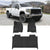 GMC Sierra / Sierra Denali 2500HD/3500HD Crew Cab 2020-2024 Custom Floor Mats All-weather TPE Material 1st & 2nd Row Seat, Don't Fit for With Plastic Storage or Without Storage