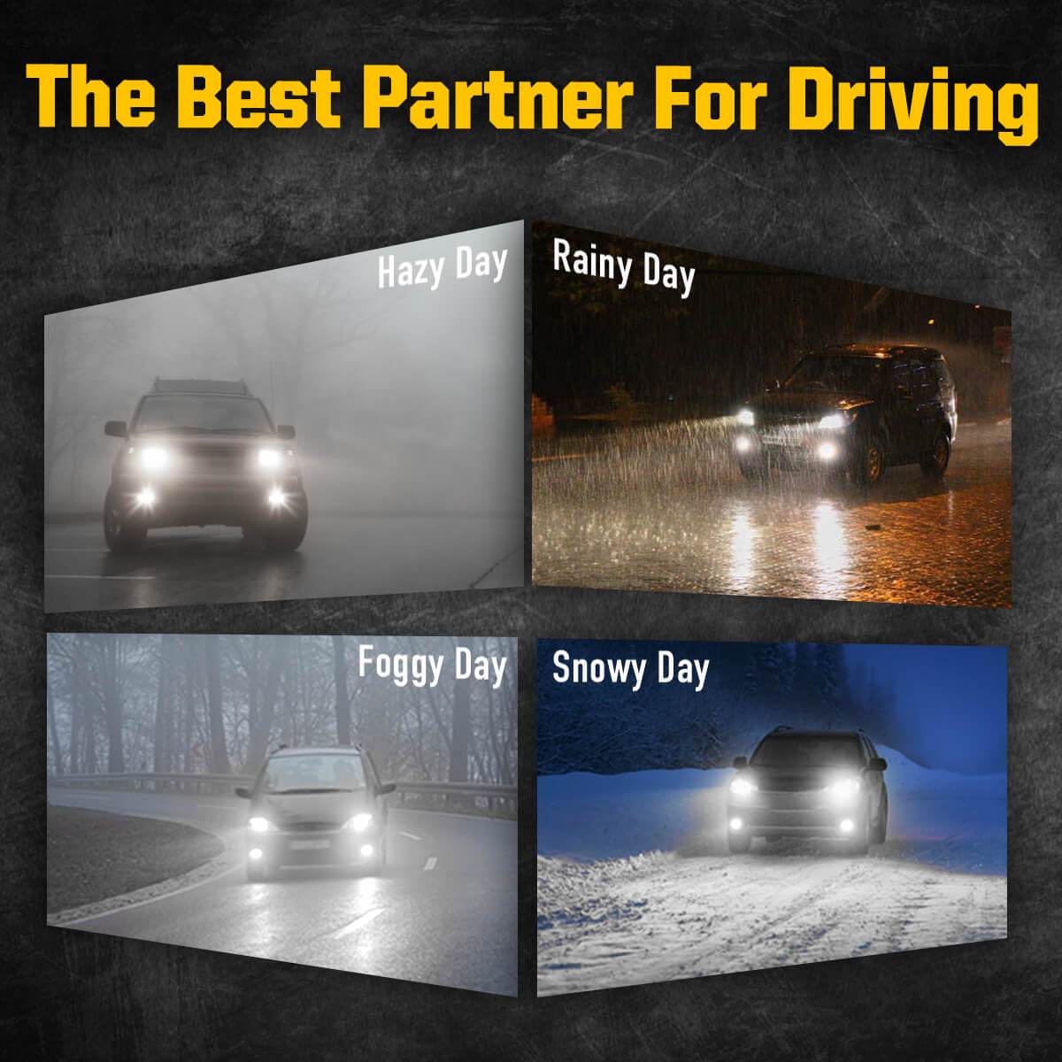 50W 9005 HB3 LC Plus Series | 5,000LM 6000K LED Bulbs