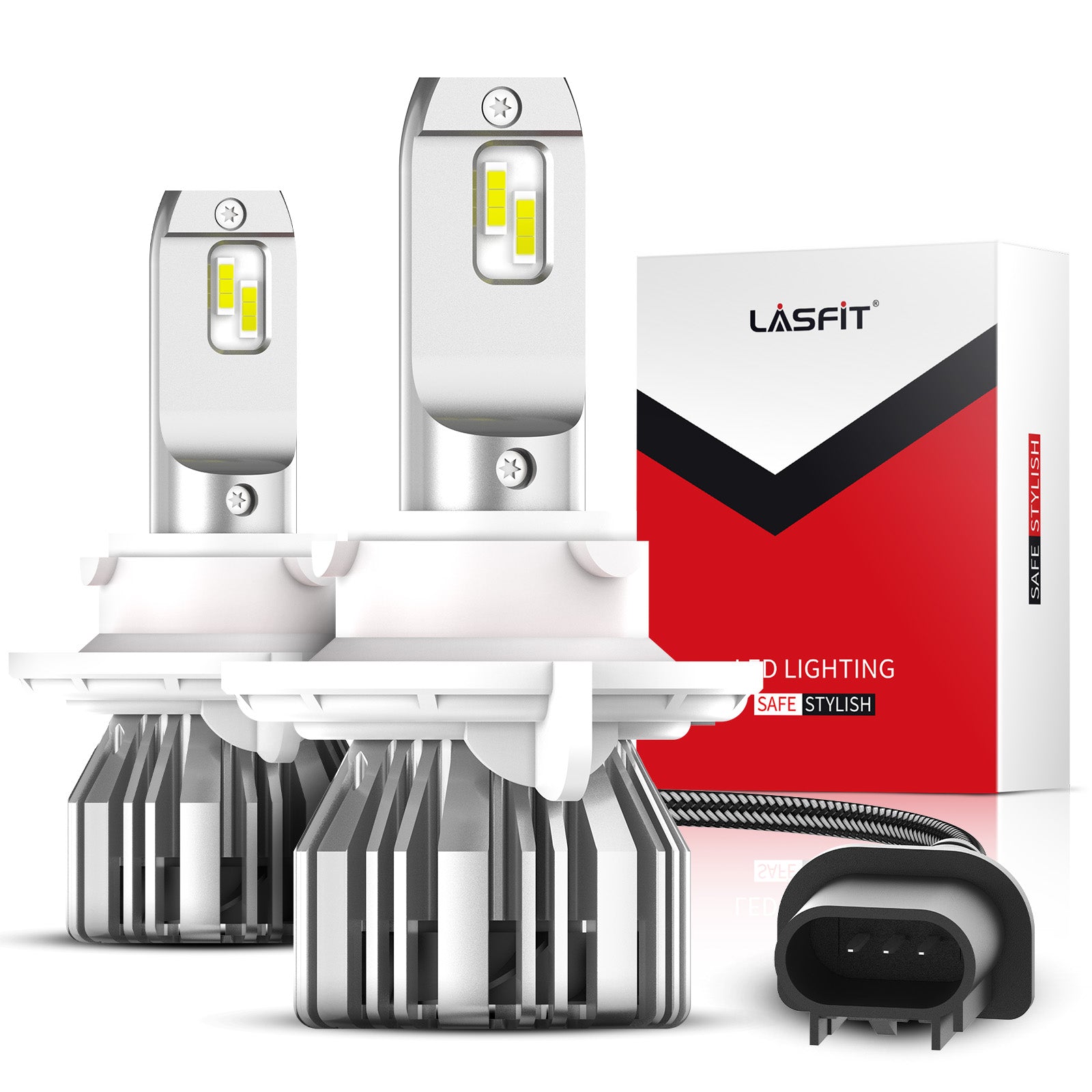 H13 9008 LED Bulbs 6000K White｜LASFIT