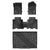 2021-2024 Ford Bronco Custom Floor Mats TPE Material 1st & 2nd Row & Cargo Mats, Fit for 4-Door ONLY, Don't Fit Sport