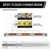 32 Inch Off-Road LED Light Bars Bumper Grille Combo Flood Spot Single Row - LASFIT