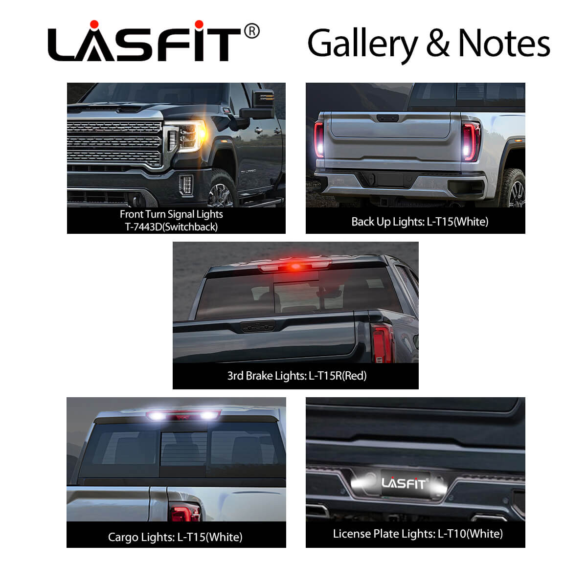 Fit for 2016-2018 GMC Sierra 1500 LED Bulbs Upgrade | Tested and Verified