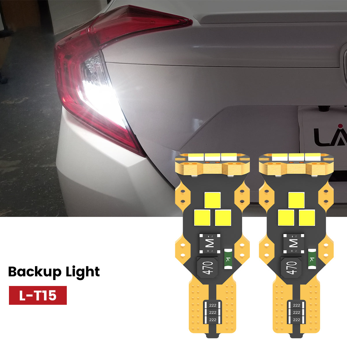 Fit for 2016-2021 Honda Civic Sedan Coupe Hatchback The Brightest LED Bulbs Upgrade | Tested and Verified