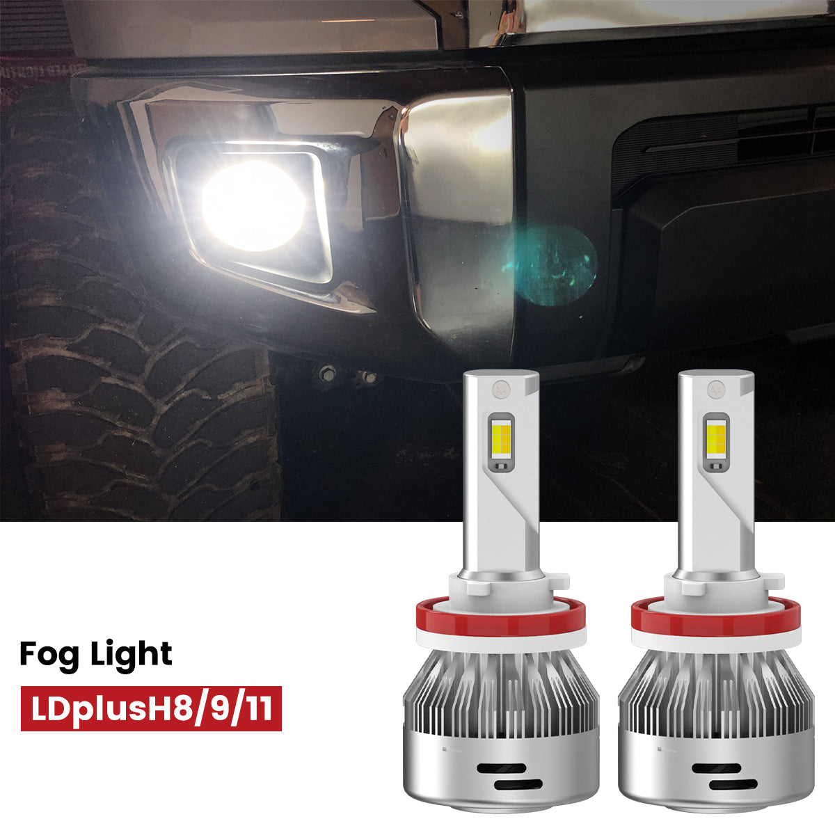 Switchback LED Fog Light Bulbs Fit 2014-2020 Toyota Tundra White and Yellow Light LASFIT
