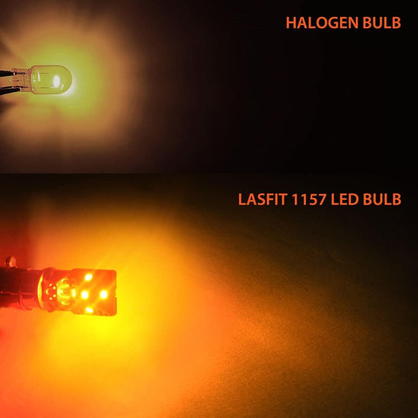 LASFIT 1157 2057 2357 LED Turn Signal Side Marker Light Bulb Amber