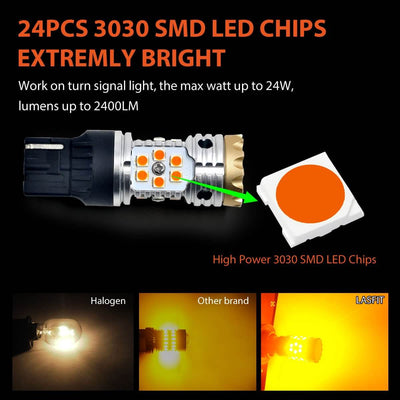 lasfit W21W amber SMD 3030 led chips