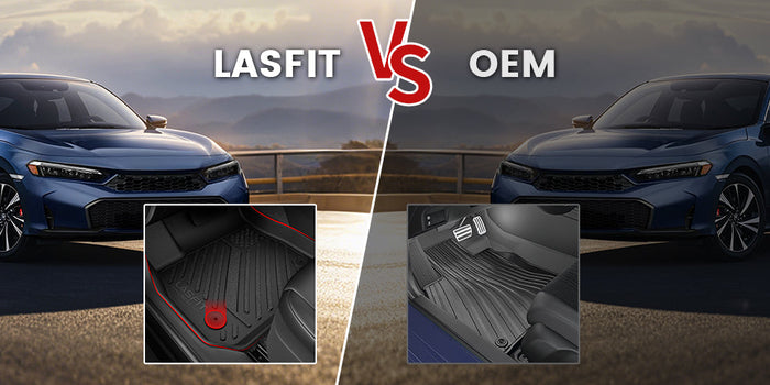 Honda Civic Floor  Mats Lasfit vs OEM