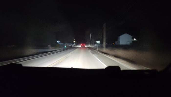 Review: H7 LED Bulbs Test On 2005 Audi A4 Regular Light