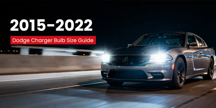 2015-2022 Dodge Charger bulb size guide