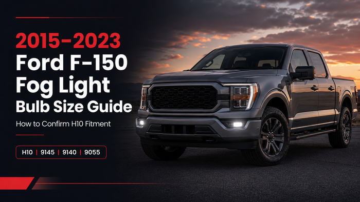 2015–2023 Ford F-150 Fog Light Bulb Size Guide: How to Confirm H10 Fitment