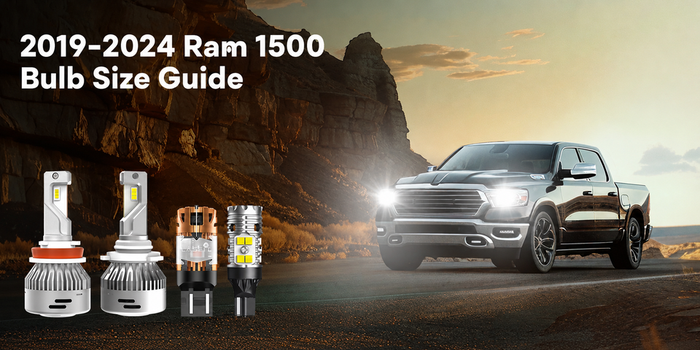 2019-2024 Ram 1500 Bulb Size Guide