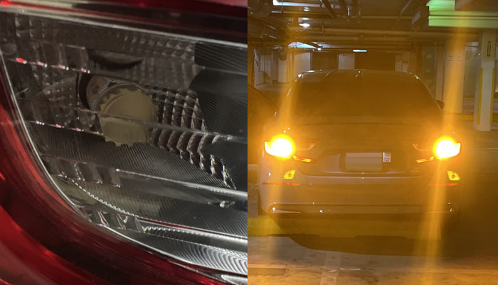 Review: BAU15S LED Bulb Test On 2022 Honda Accord Hybrid Rear Turn Signals