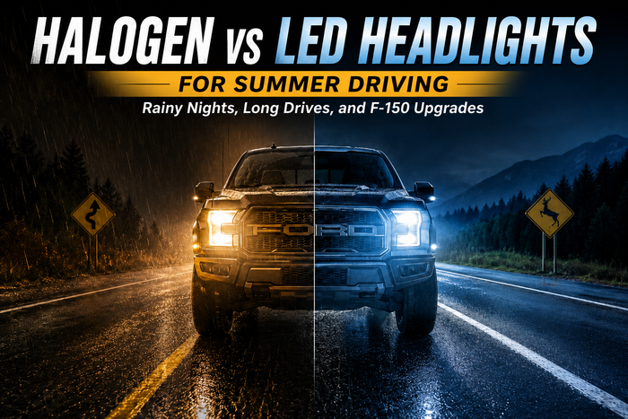 Halogen vs LED headlight Bulbs 