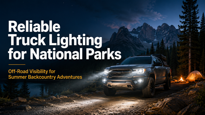 Reliable truck lighting for national park backroads and summer backcountry camping