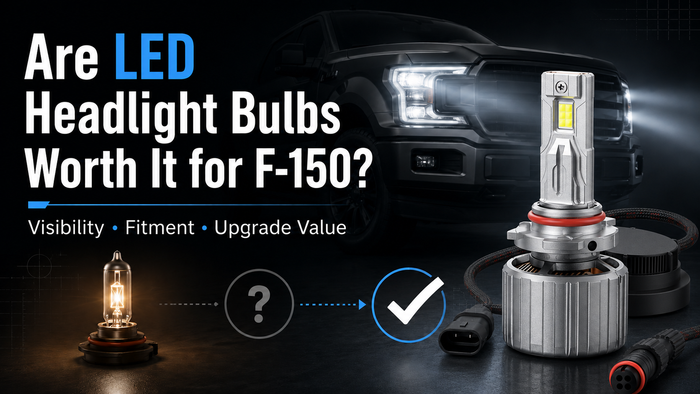 Are LED headlight bulbs worth it for F-150 with LED bulb upgrade product visual
