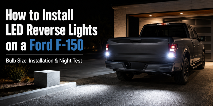 Ford F-150 LED reverse lights installation and night test