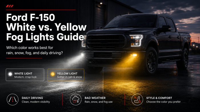 White vs. Yellow Fog Lights for Ford F-150: Which Is Better?