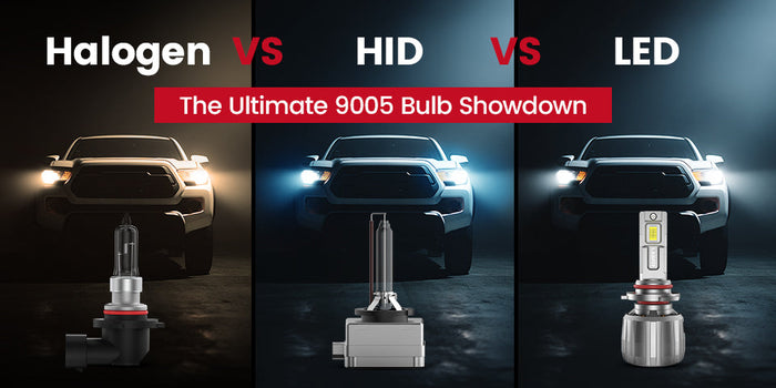 Halogen vs. HID vs. LED: The Ultimate 9005 Bulb Showdown
