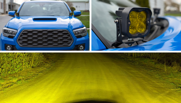 Lasfit 3 inch LED Pods Ditch Light Mount on 2021 Toyota Tacoma TRD Sport