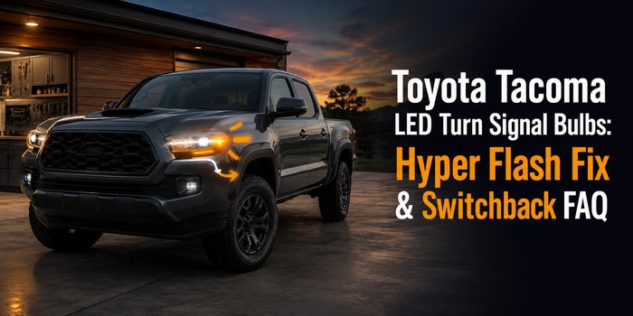 Toyota Tacoma LED turn signal bulbs hyper flash fix and switchback FAQ