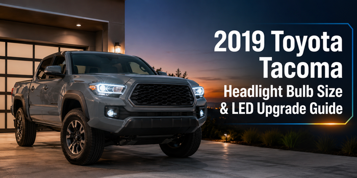 2019 Toyota Tacoma headlight bulb size and LED upgrade guide