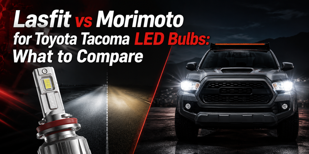 Lasfit vs Morimoto for Toyota Tacoma LED Bulbs: What to Compare