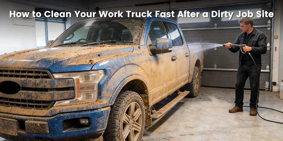 How to Clean Your Work Truck Fast After a Dirty Job Site – Lasfit®