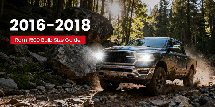 2016-2018 Ram 1500 | Bulb Size Chart (Headlight Bulbs, Fogs &More)
