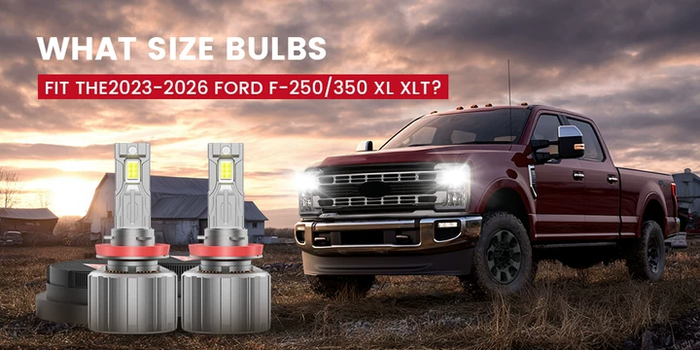 What size Bulbs fit the 2023-2026  Ford F-250/350 XL XLT?