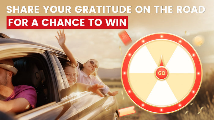 Share Your Gratitude on the Road for a Chance to Win