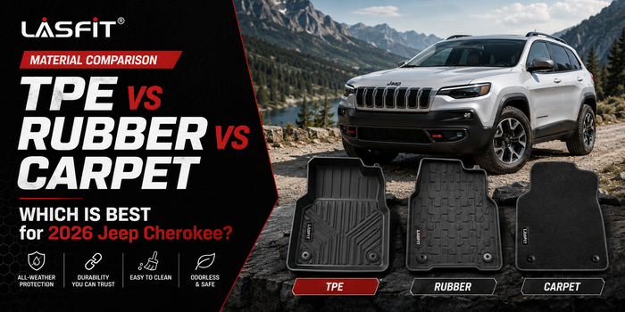 TPE vs Rubber vs Carpet Floor Mats: Which Is Best for 2026 Jeep Cherokee?