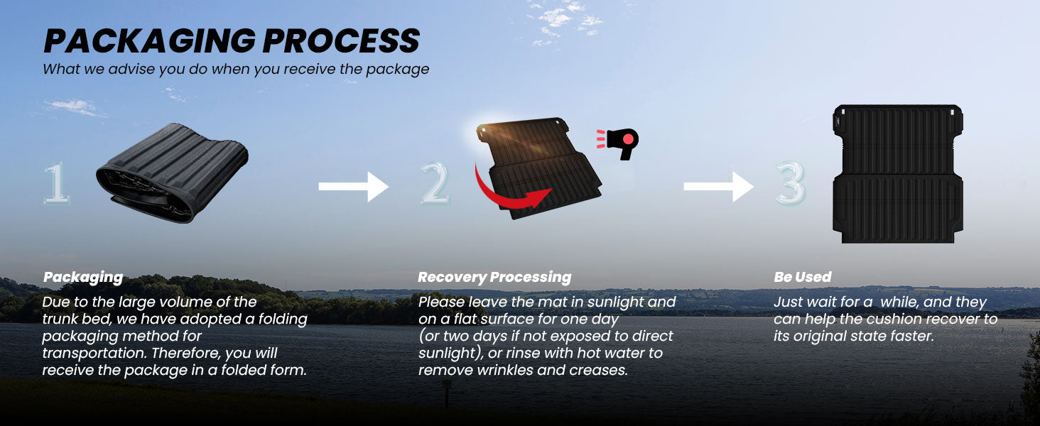 2017-2026 Honda Ridgeline Truck Bed mats Packaging