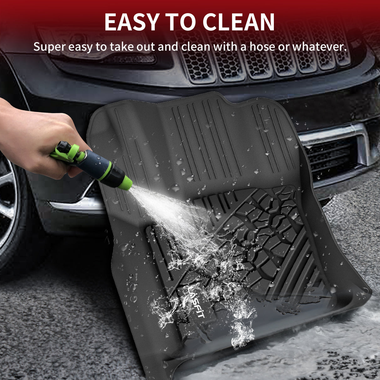 Fit for 2016-2022 Jeep Grand Cherokee WK All-Weather Floor Mats & Cargo Mat