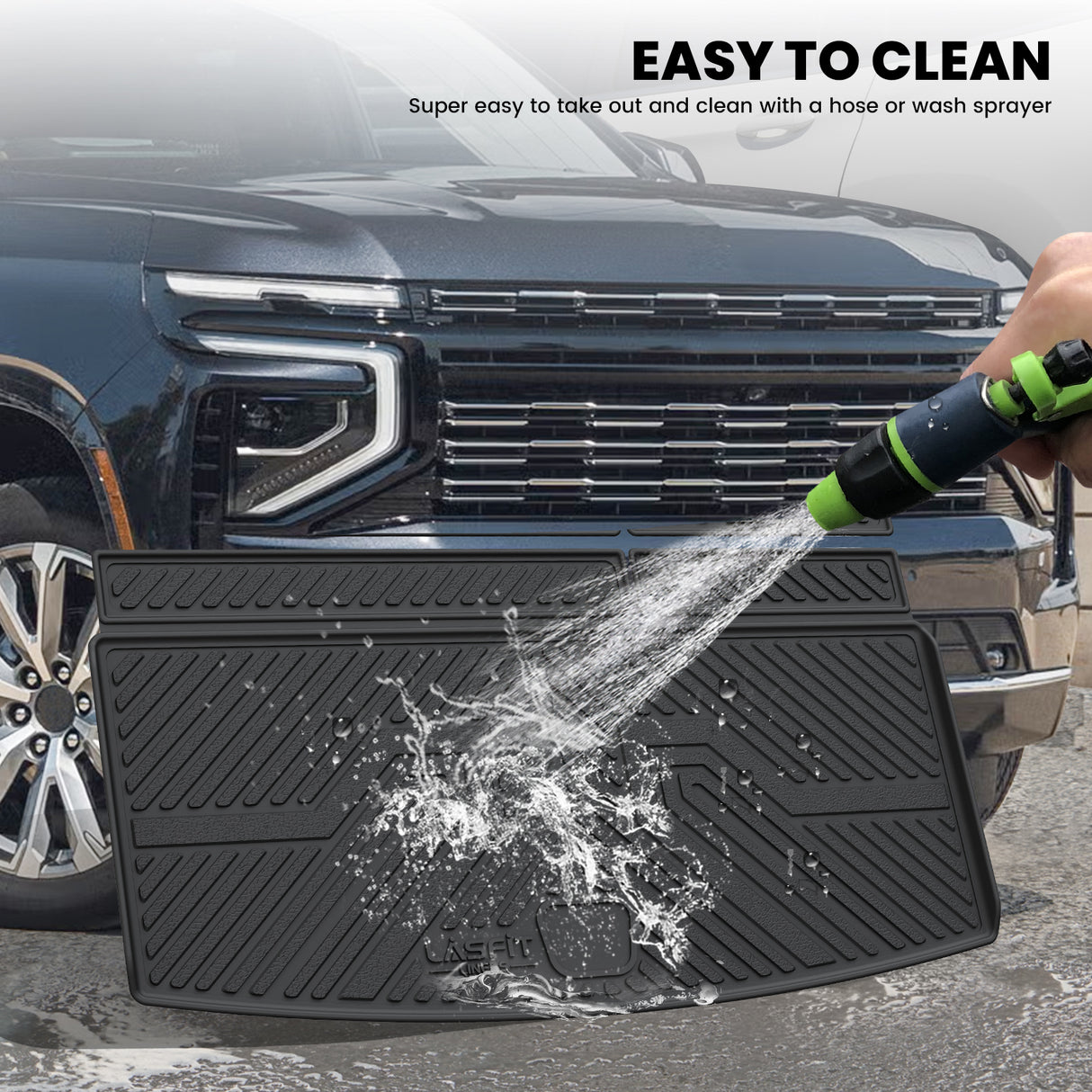 Fit for 2021-2025 Chevrolet Tahoe Floor Mats, Fit 7 Seats (2nd Row Bucket Seats) Only, Not Fit 8 / 9 seats