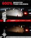1.Lasfit LAair H4 600% brighter than halogen bulbs with power