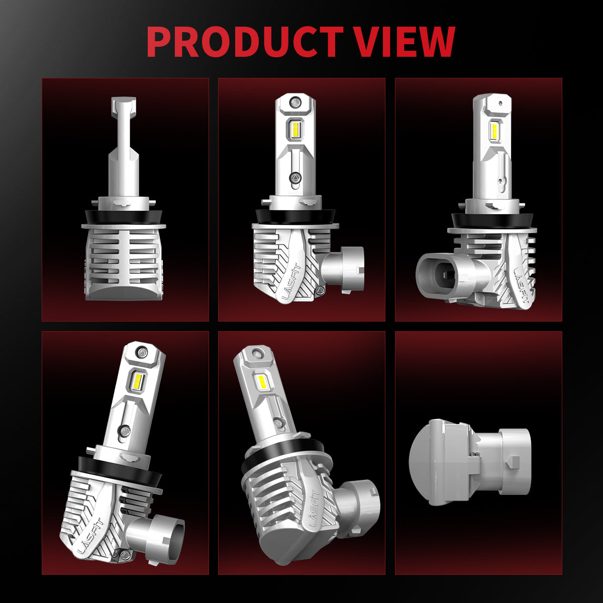 40W H11 H8 H9 L1 Plus Series | 4,000LM 6000K LED Bulbs