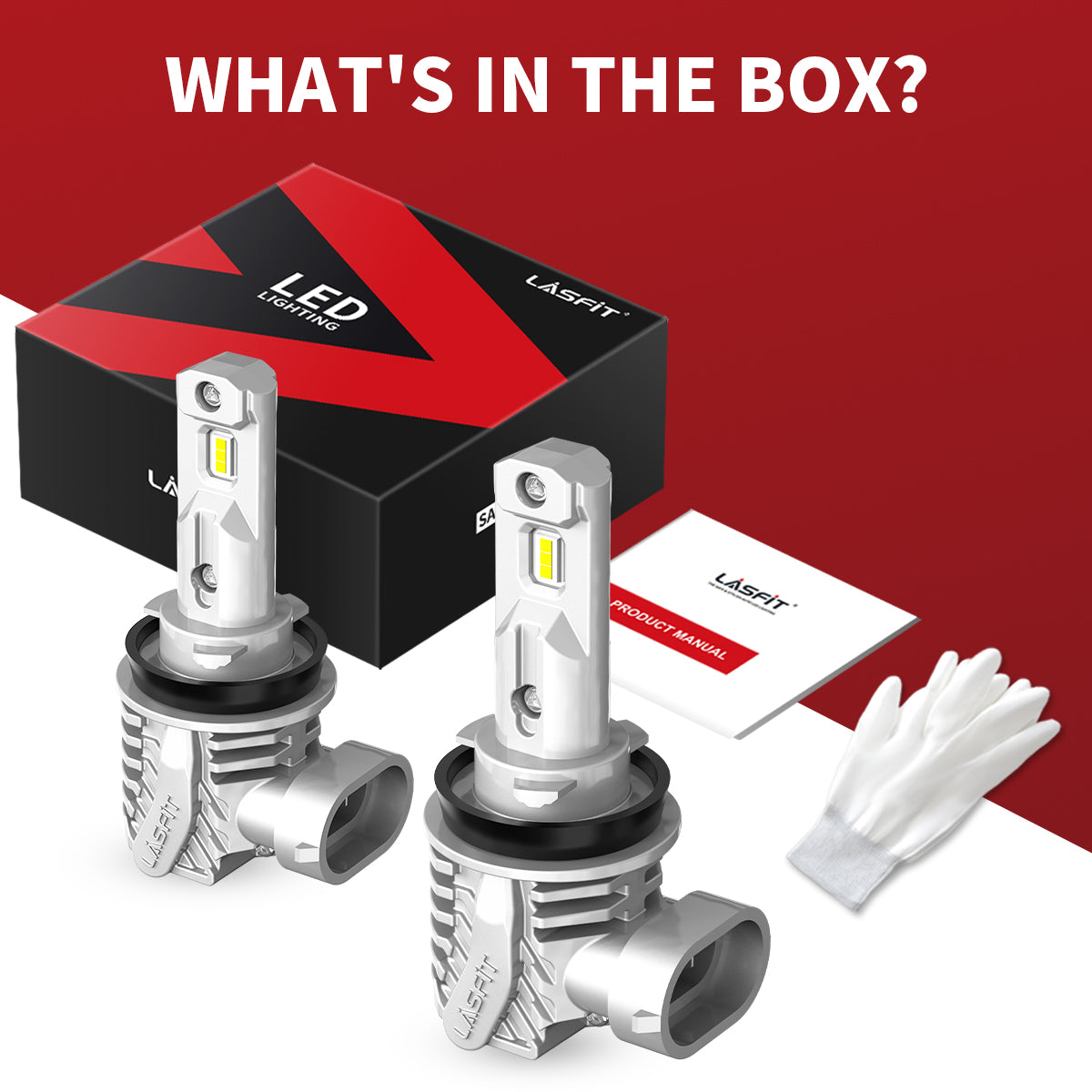 40W H11 H8 H9 L1 Plus Series | 4,000LM 6000K LED Bulbs