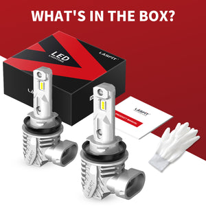 40W H11 H8 H9 L1 Plus Series | 4,000LM 6000K LED Bulbs