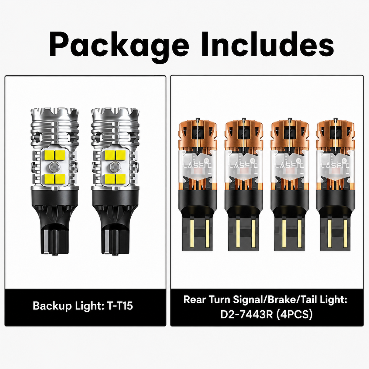 Fit for 2016-2023 Toyota Tacoma The Brightest LED Bulbs Upgrade | Tested and Verified