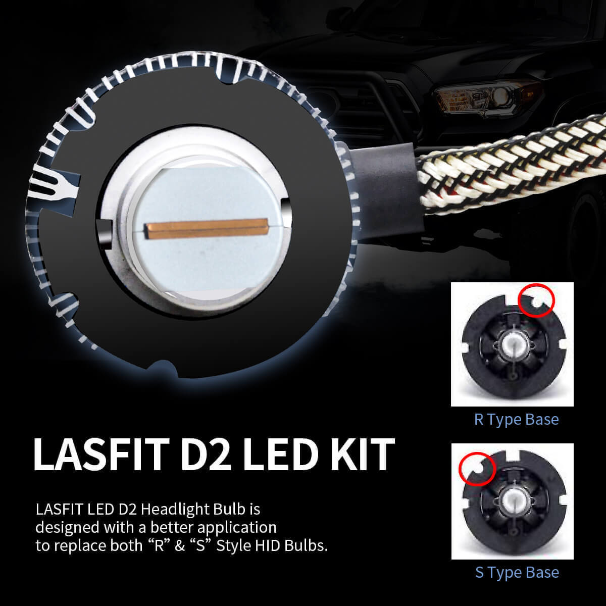 D2S D2R D4S D4R LED Bulb HID/XENON Replacement｜LASFIT