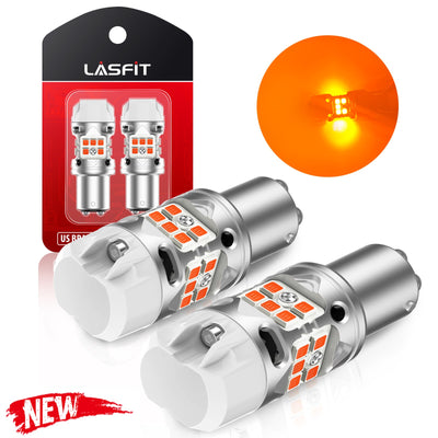 T3-1157A LED bulbs show the amber light