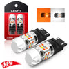 T3-3157D LED bulbs show the amber_white light
