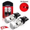 1T3-7443R-CK LED bulbs show the red light