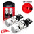 7443 7444 Red CanBus LED Bulbs Turn Signal Brake Tail Lights | Error Free Anti Hyper Flash CK Socket, T3 Series Upgraded Version | 2 Bulbs