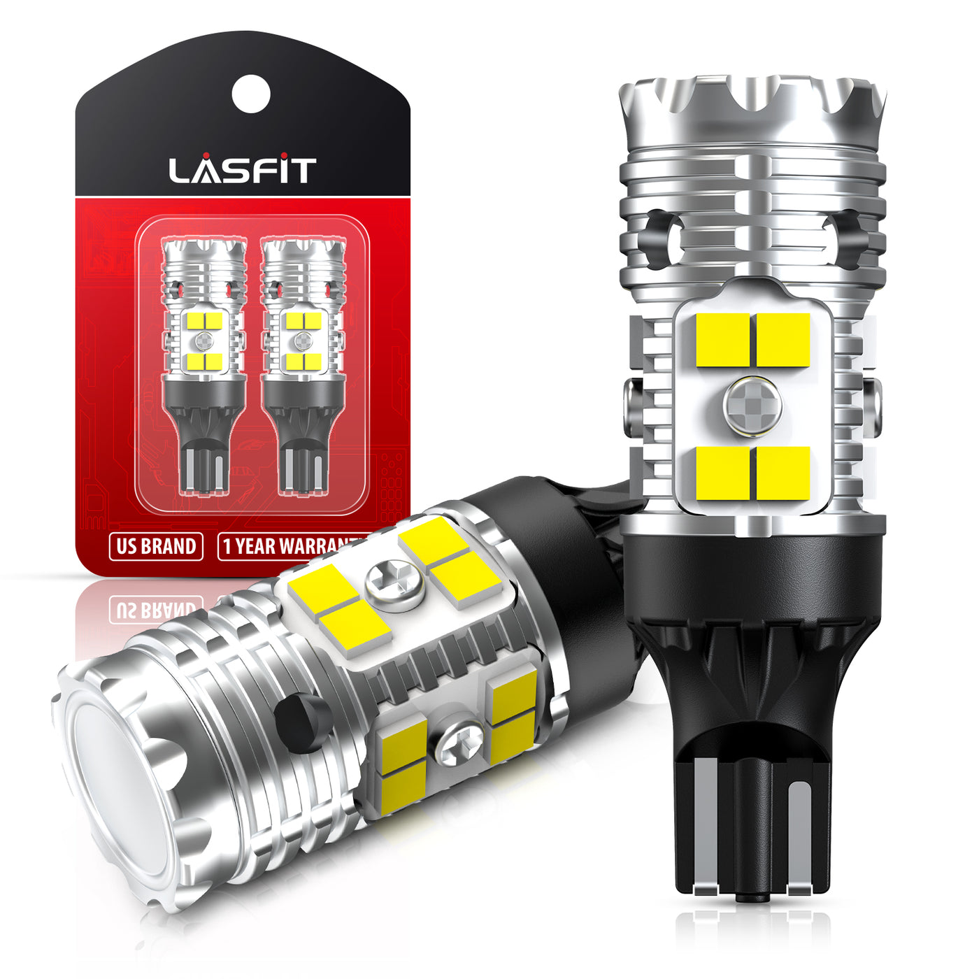 SL.GT Ampoules LED Voiture T10 W5W 12v Clair Fibre de Verre