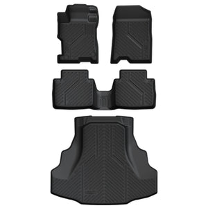 Fit for 2008-2012 Honda Accord 1st & 2nd Row Floor Mats/Cargo Mat,Only fit Sedan not fit Coupe
