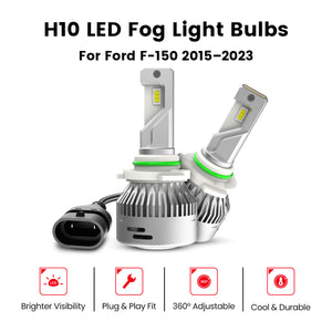 Fit For Ford F-150 2015–2023 H10 LED Fog Light Bulbs